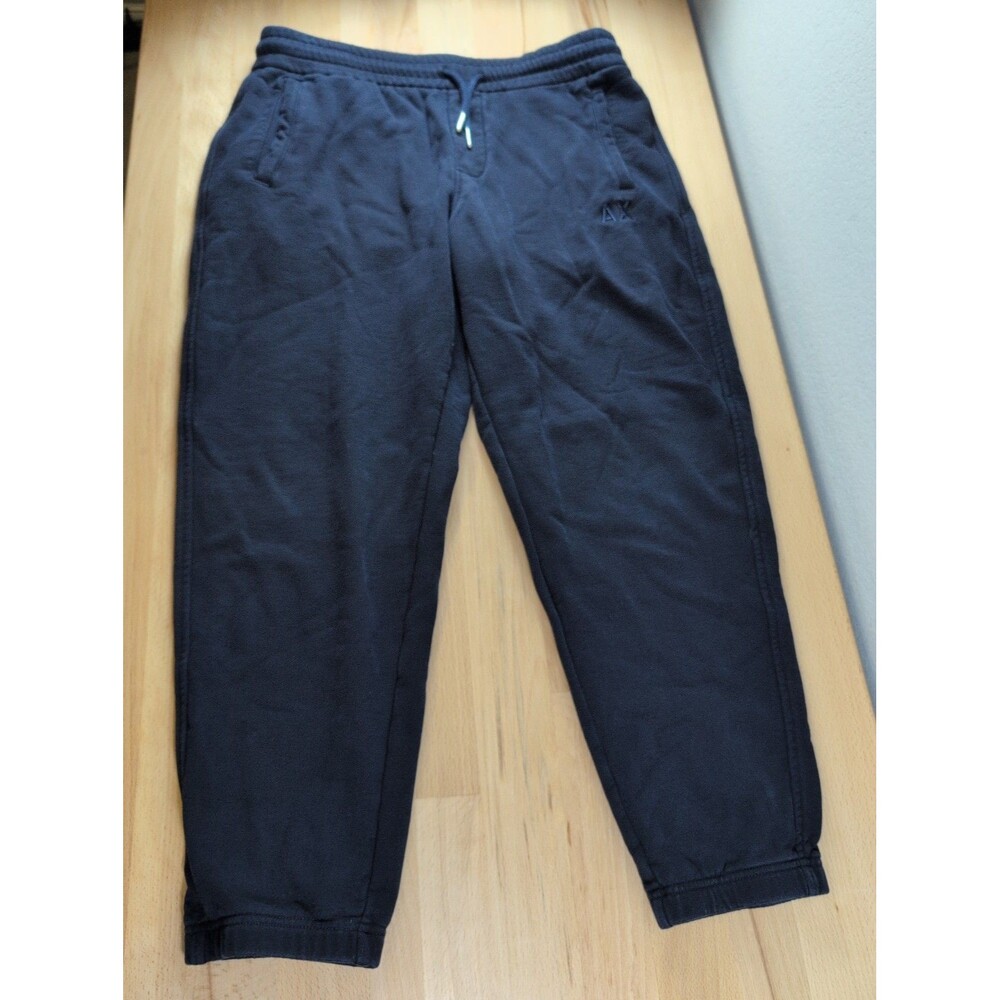 Armani Exchange Sweatpants Mens Medium Navy Blue French Terry Jogger Pants AX